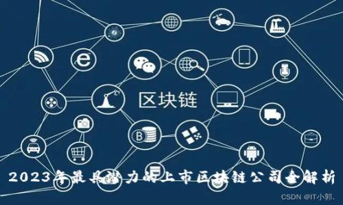 2023年最具潜力的上市区块链公司全解析